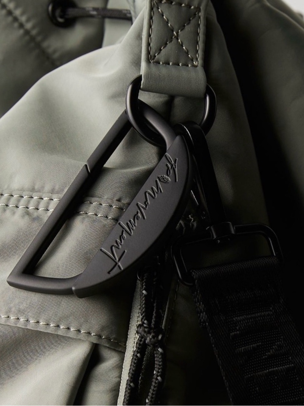 Free People Carabiner Red Folding Bag Handle - Women's Accessory BLACK